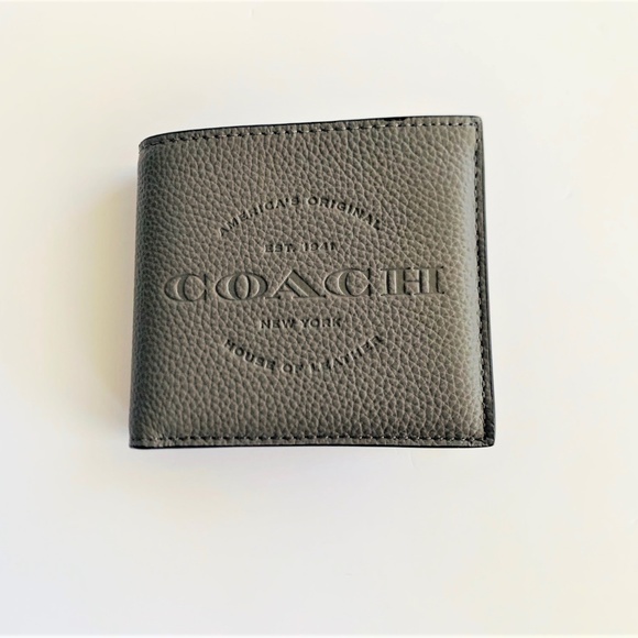 ✨NWT Coach Men's Double Bill Leather Wallet - Picture 2 of 5